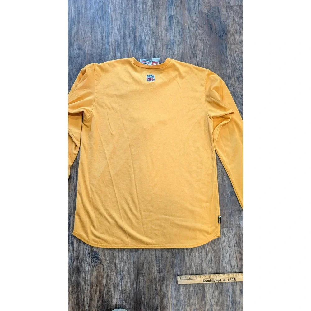 Vintage Nike NFL Pro Line Pittsburgh Steelers Long Sleeve Shirt yellow Mens XL